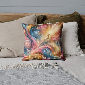 Abstract Pillow Celebrating the Unique Journey with Self-Lov ✨ | Spun Polyester Square Pillow