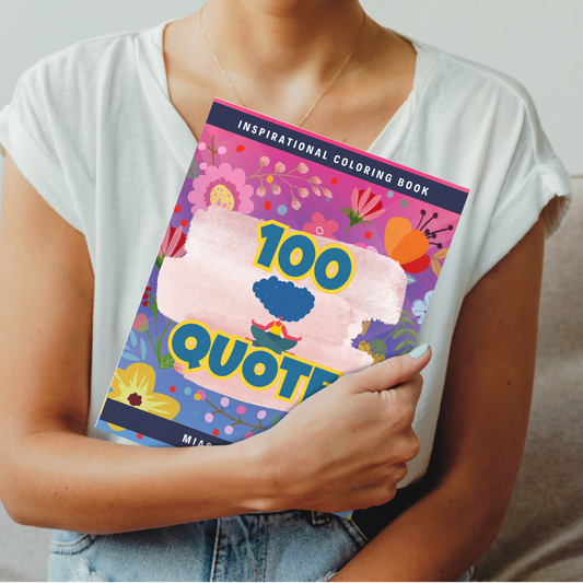 100 citas inspiradoras: ¡un libro para colorear para adultos con frases motivacionales para la confianza, el éxito, la felicidad y más! 